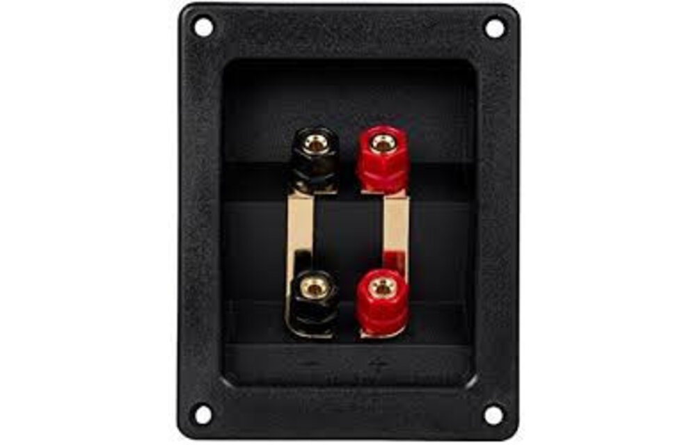 Gold Plated Bi-Amp Speaker Wire Terminal Cup Banana Binding Post