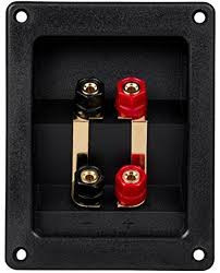 Gold Plated Bi-Amp Speaker Wire Terminal Cup Banana Binding Post