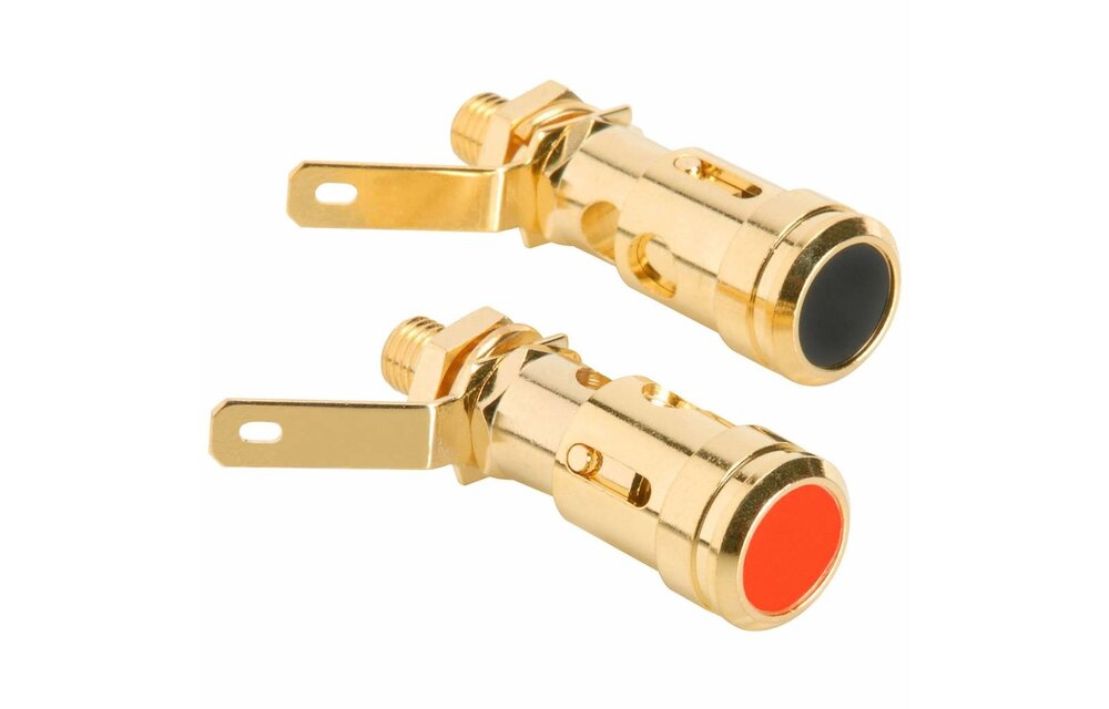 Spring Loaded Binding Post Speaker Terminal Pair