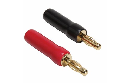 Gold Plated Screw Type Banana Plugs 18-12 AWG 1 Pair
