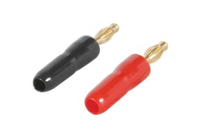 Gold Plated Crimp-On Banana Plug 1 Pair