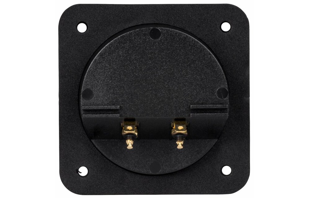 Square Speaker Terminal Cup 4" Gold Banana Binding Post