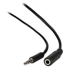 3.5mm Male to Female Slim-Plug Shielded Extension Cable 1.8 meter