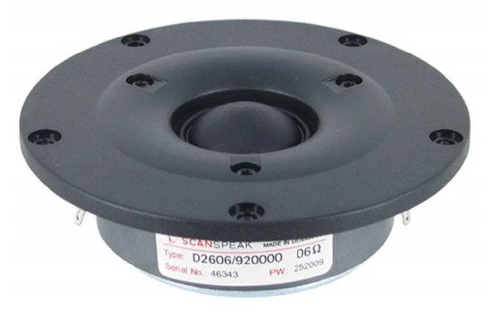 Discovery D2606/920000 1" Coated Textile Dome Tweeter