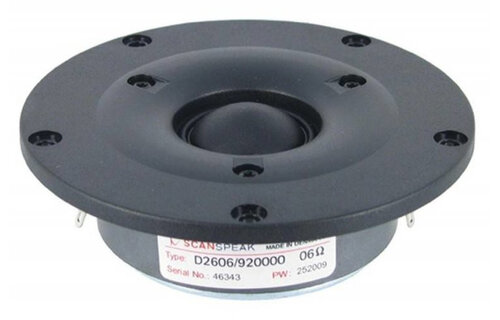 Discovery D2606/920000 1" Coated Textile Dome Tweeter