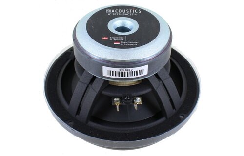 SB17NBAC35-4 6" Black Aluminum Cone Woofer