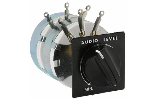 Speaker L-Pad Attenuator 100W Stereo 1" Shaft 8 Ohm