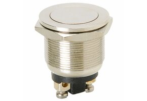 Momentary N.O. Metal Flat Push Button Switch