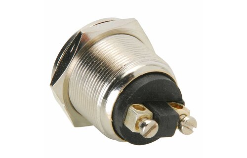 Momentary N.O. Metal Flat Push Button Switch
