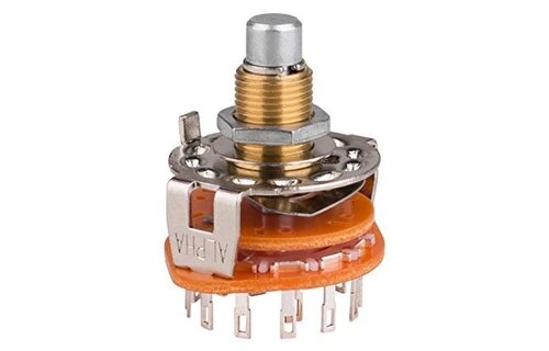 Rotary Switch 2 Pole 6 Position Shorting