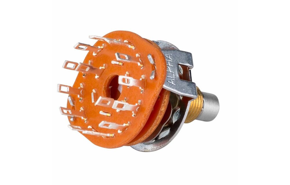 Rotary Switch 2 Pole 6 Position Shorting