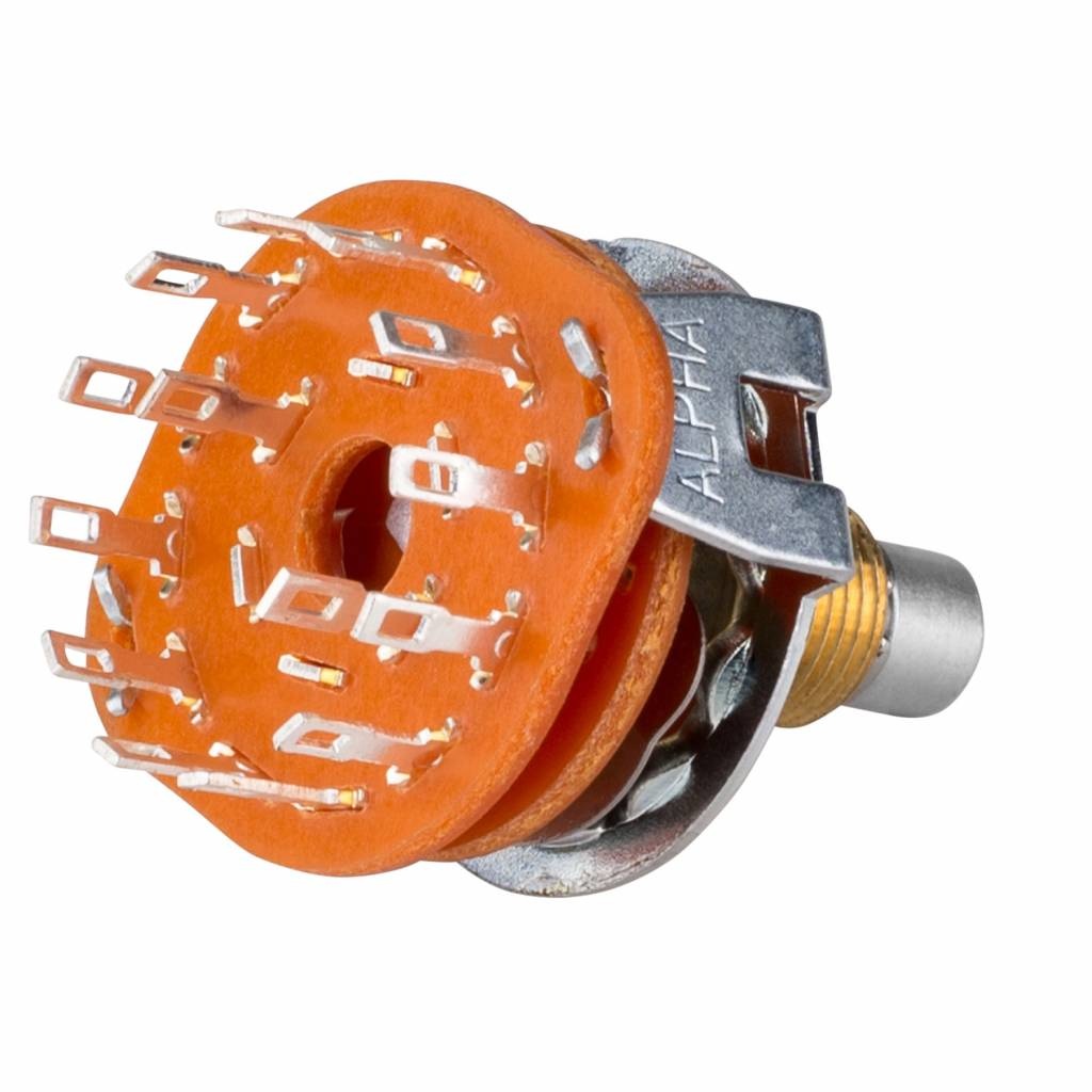 Rotary Switch 2 Pole 6 Position Shorting