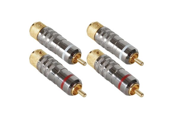 Audiophile Locking RCA Connector 2 Pair
