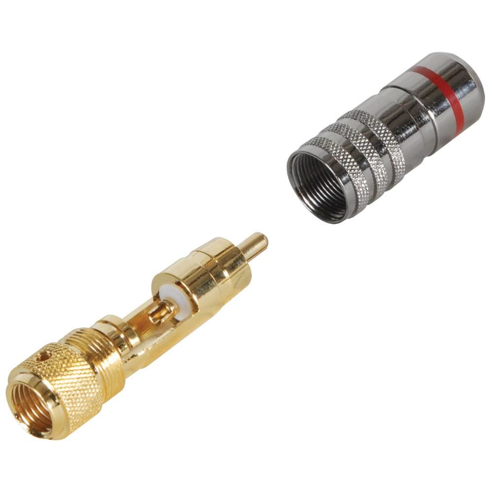 Audiophile Locking RCA Connector 2 Pair