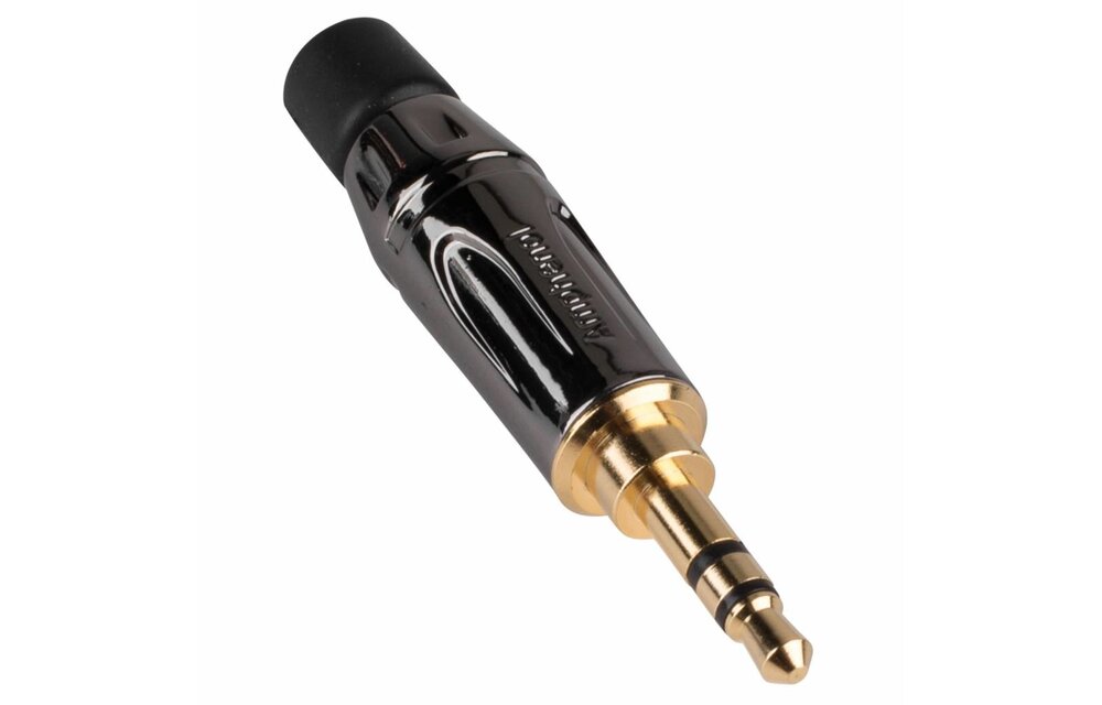 Amphenol KS3PC-AU 3.5mm Stereo Mini Plug Black / Gold