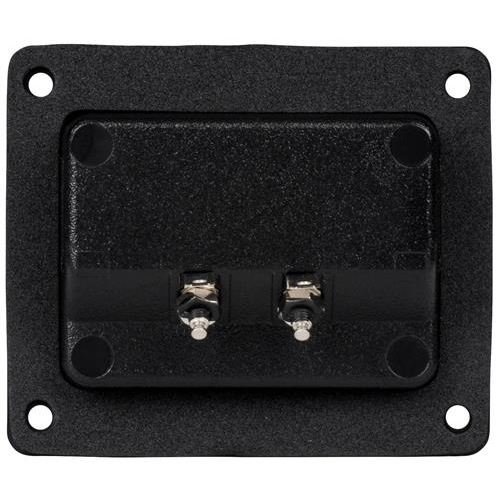 Speaker Terminal Cup 3-5/8" x 3-1/8" Satin Nickel Banana Binding Post