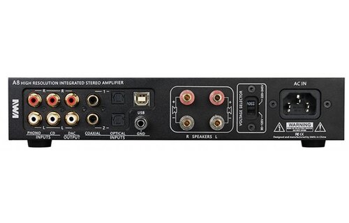 A8 High Resolution IcePower 2x125W class D amplifier with DAC and headphone amplifier