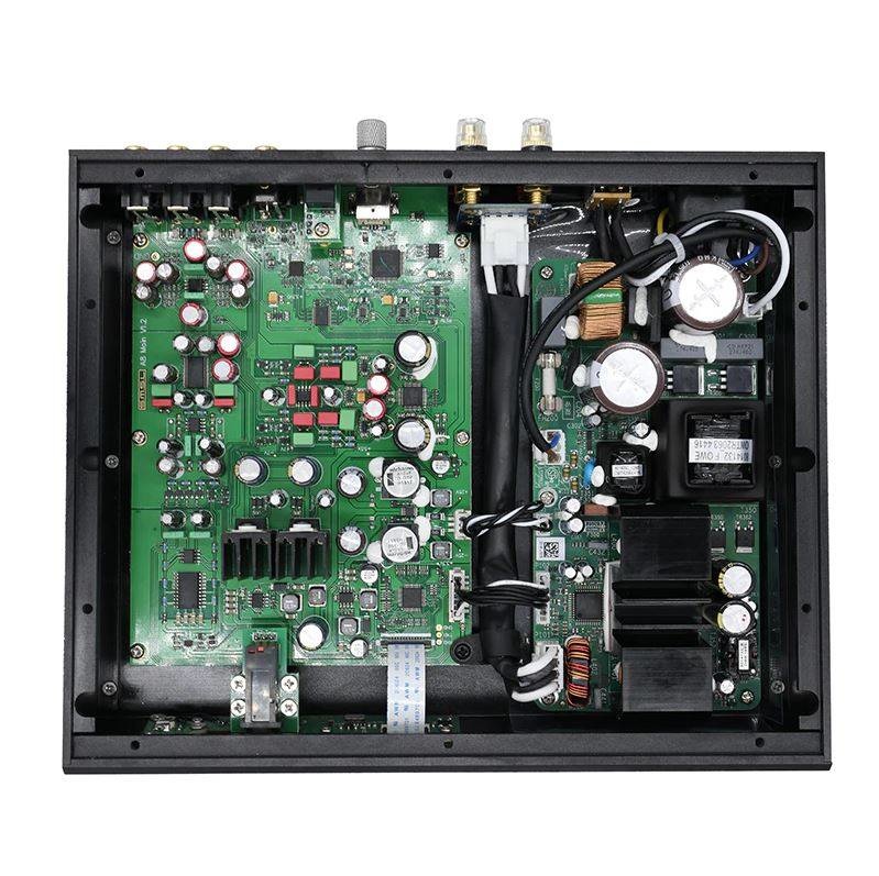 A8 High Resolution IcePower 2x125W class D amplifier with DAC and headphone amplifier