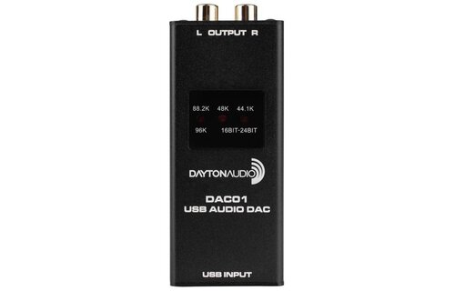 DAC01 USB Audio DAC 24-bit/96 kHz RCA Output