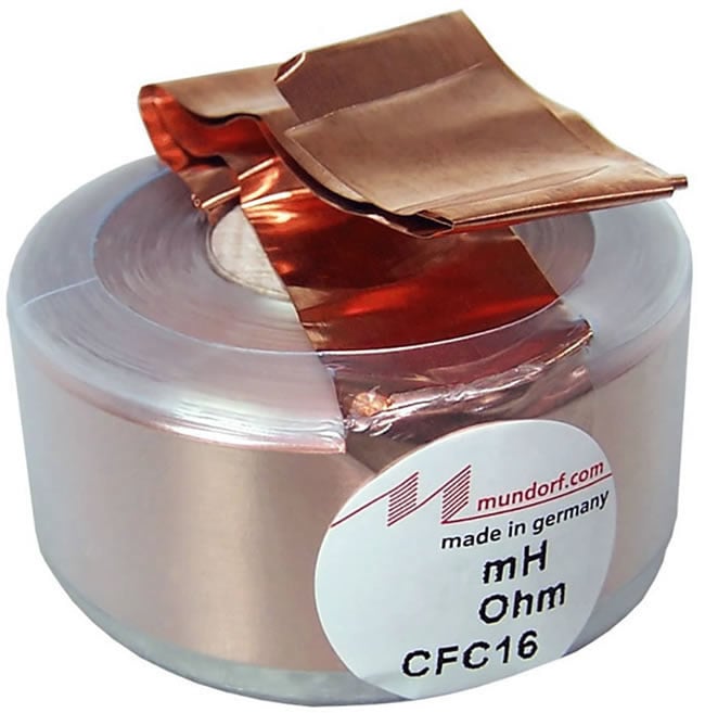 CFC16-1,50 | 1,50 mH | 0,47 Ω | 2% | 16,5 AWG | MCoil Foil crossover coil