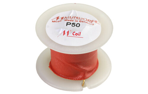 P50-10 | 10 mH | 3,50 Ω | 3% | 24 AWG | MCoil Ferrite PipeCore crossover coil