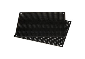 Black Perforated Crossover Board | Pair | 8,89 x 12,70 cm