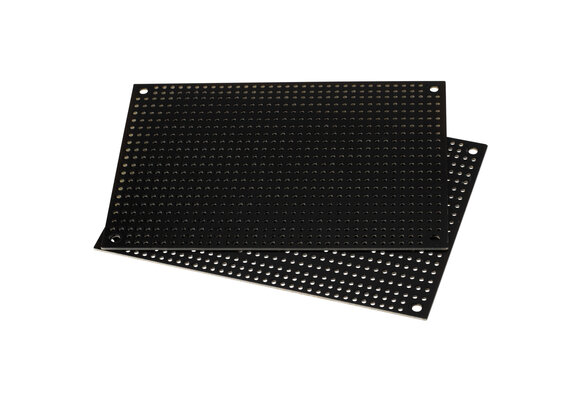 Black Perforated Crossover Board | Pair | 8,89 x 12,70 cm