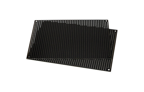 Black Perforated Crossover Board | Pair | 12,70 x 17,78 cm