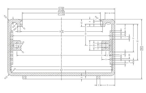 AH-62 Utility Case | Silver | 65 x 36,5 x 167 mm