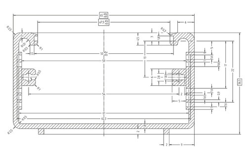 AH-63/SW Utility Case | Black | 65 x 36,5 x 207 mm