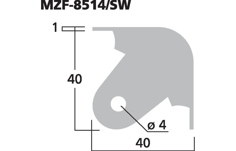MZF-8514/SW Metal Corner 3 Legs