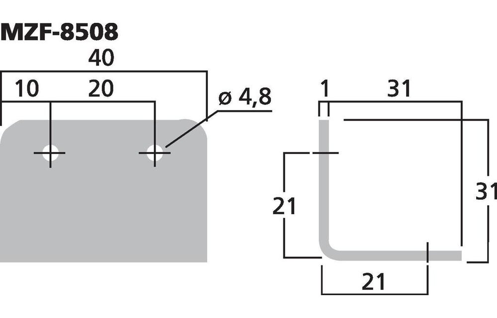 MZF-8508 Metal Corner | Large