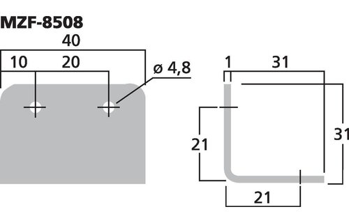 MZF-8508 Metal Corner | Large