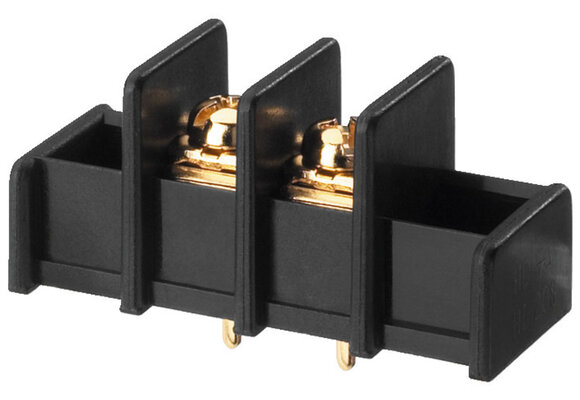 TBS-2/GO Gold-Plated Screw Terminals For PCB mounting