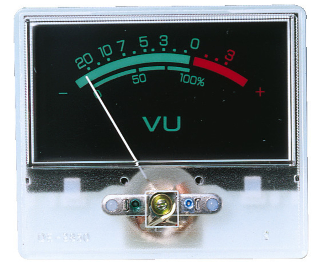 V-22 Panel Meter With VU Lettering