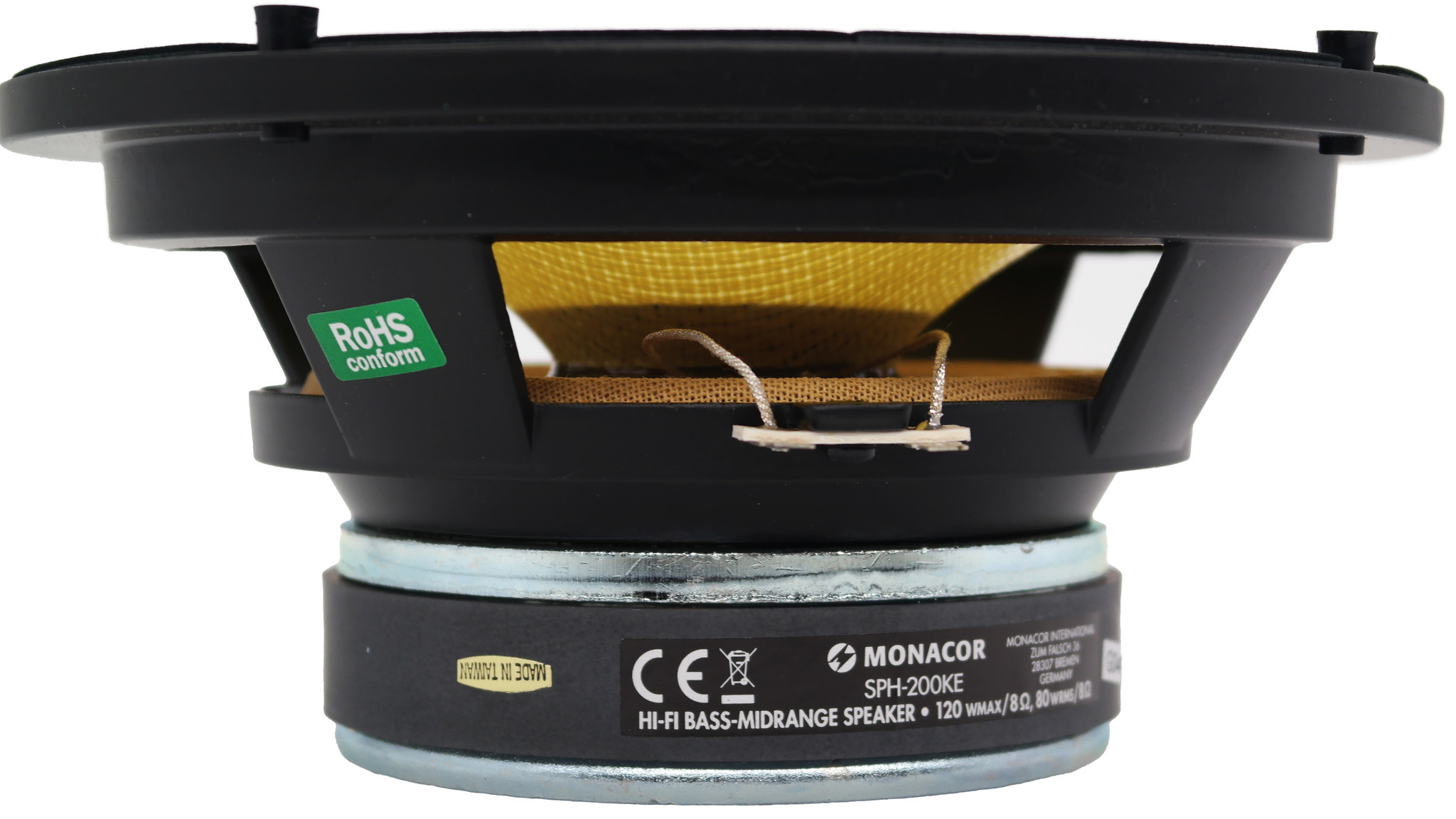 SPH-200KE 8" Kevlar Cone Midwoofer 8 Ohm