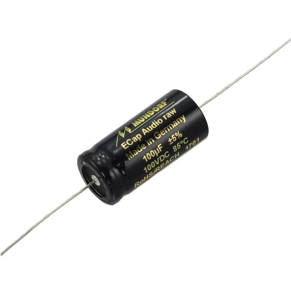 ECap RAW | ECAP100-100 | 100 µF | 5% | 100 V | Electrolytic Non-Polarized Cap
