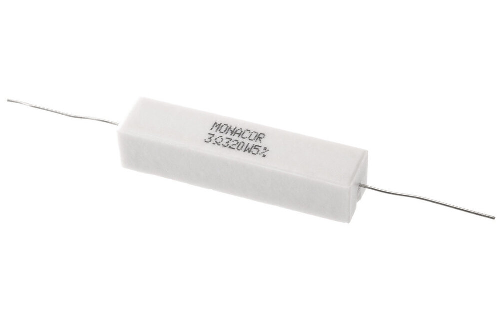 LSR-33/20 | 3,3 Ω | 20 W | 5% | High-Power Cement Resistor