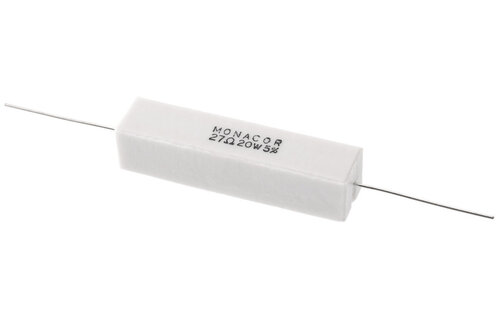 LSR-270/20 | 27 Ω | 20 W | 5% | High-Power Cement Resistor