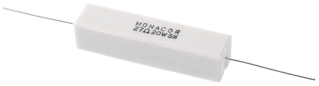 LSR-270/20 | 27 Ω | 20 W | 5% | High-Power Cement Resistor