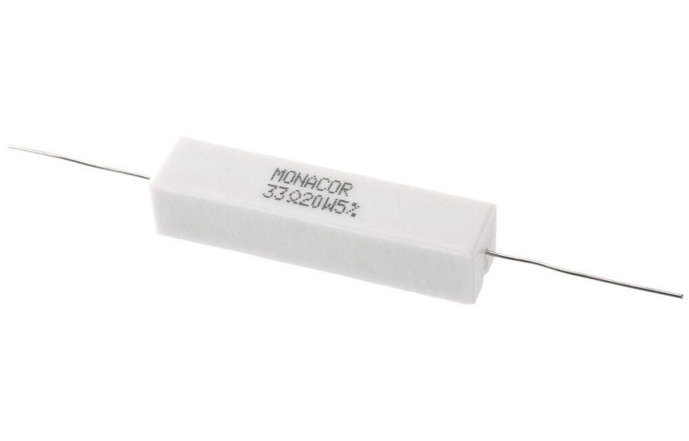 LSR-330/20 | 33 Ω | 20 W | 5% | High-Power Cement Resistor