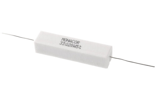 LSR-330/20 | 33 Ω | 20 W | 5% | High-Power Cement Resistor