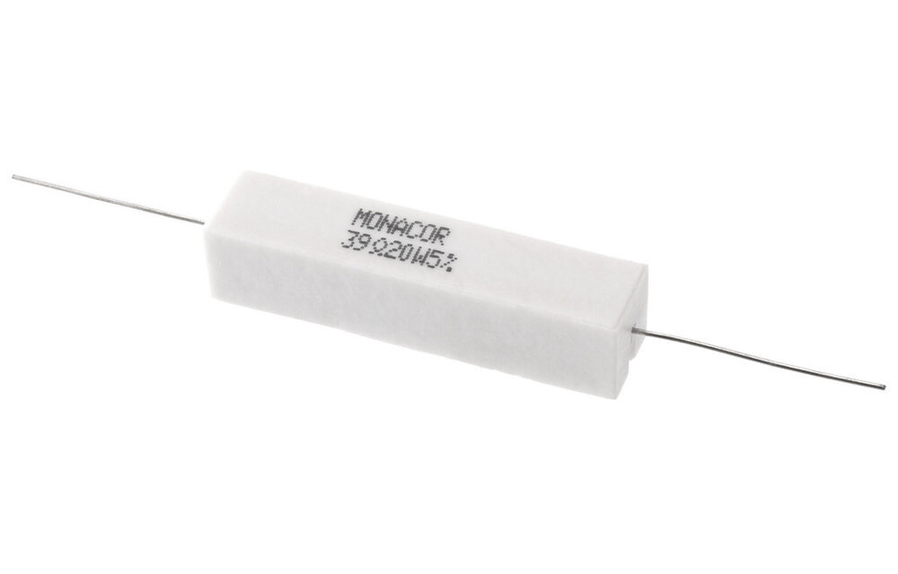LSR-390/20 | 39 Ω | 20 W | 5% | High-Power Cement Resistor