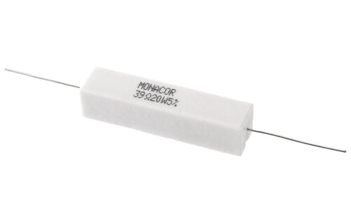LSR-390/20 | 39 Ω | 20 W | 5% | High-Power Cement Resistor