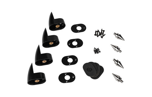 OP-4 Outrigger Speaker Spike Set with ABS Base 4 Pcs