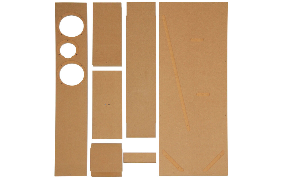 TriTrix MTM TL Tower Speaker Components And Cabinet Kit Pair