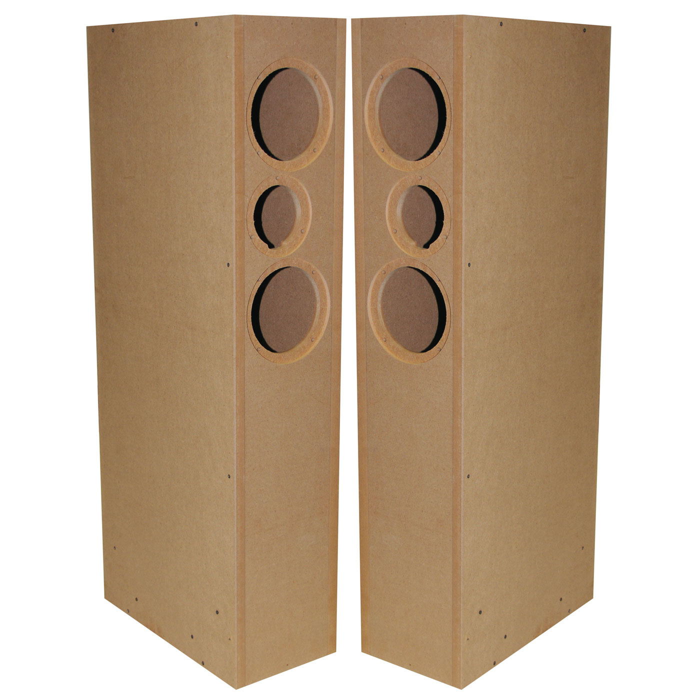 TriTrix MTM TL Tower Speaker Components And Cabinet Kit Pair