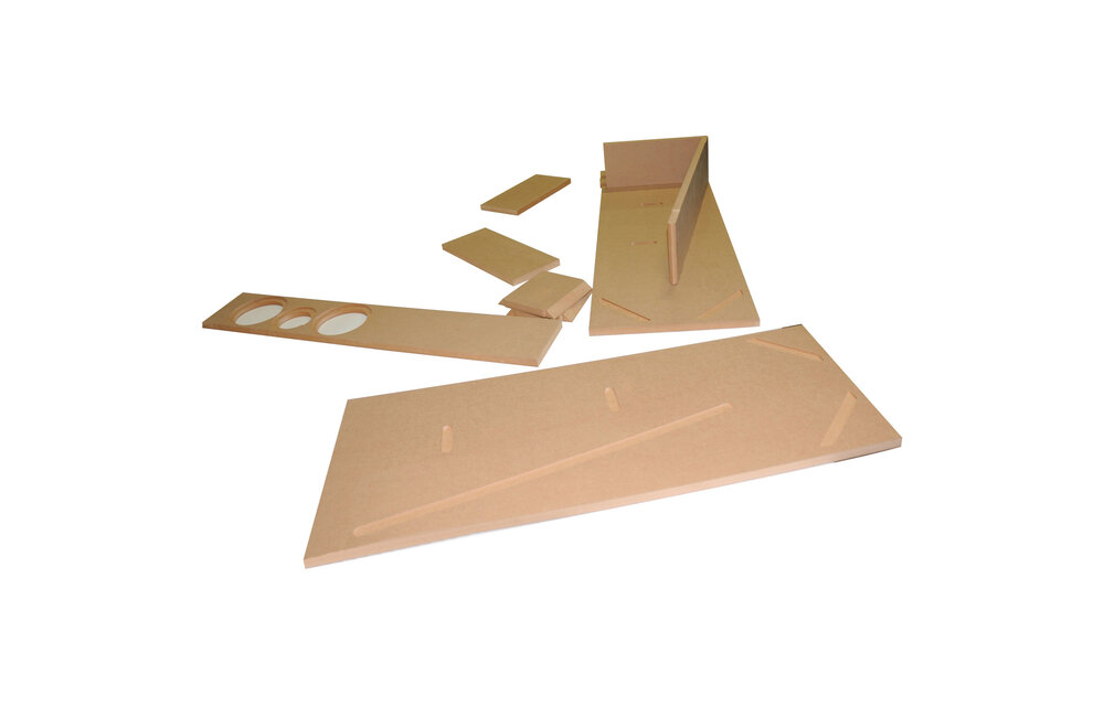 TriTrix MTM TL Tower Speaker Components And Cabinet Kit Pair