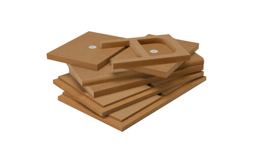 Knock-Down MDF 15,9 L Bookshelf Speaker Cabinet