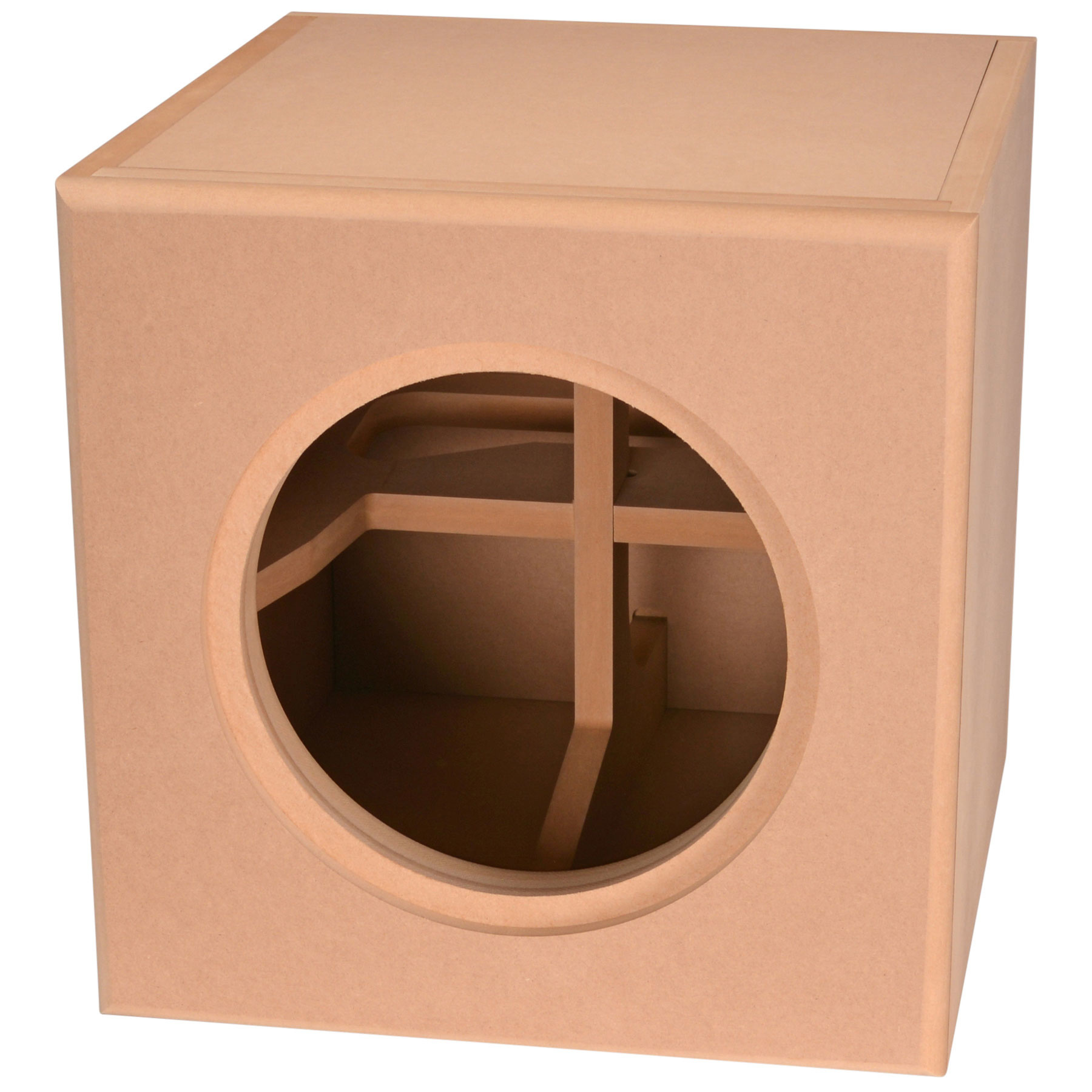 Knock-Down MDF 1.25 cu. ft. Subwoofer Cabinet for 10" Subwoofers